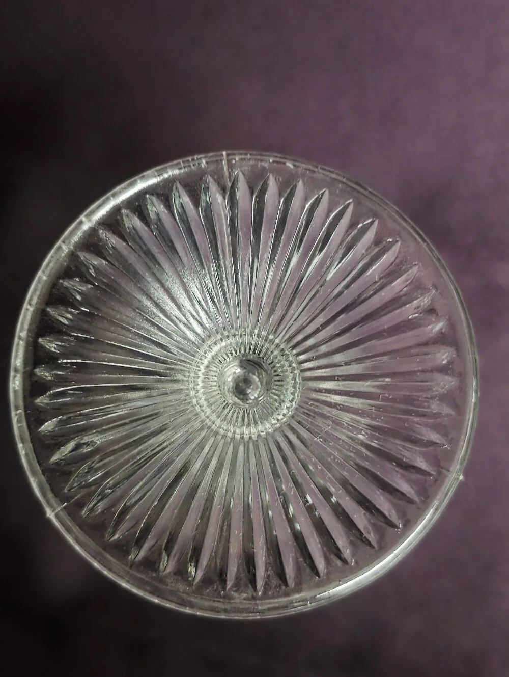 Lot of 6 Vintage Fenton Flower Windows Clear 4” Cordials